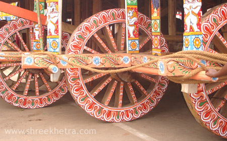 Wheels of Goddess Subhadra's Chariot