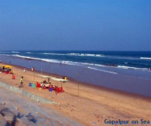 View of Gopalpur Sea Beach