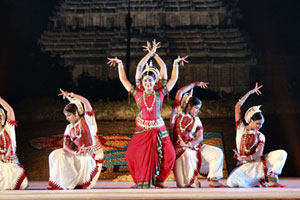 Dancers performing at Konark Dance Festival