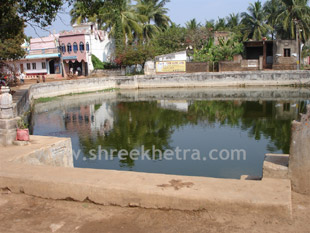 Pond in front of temple