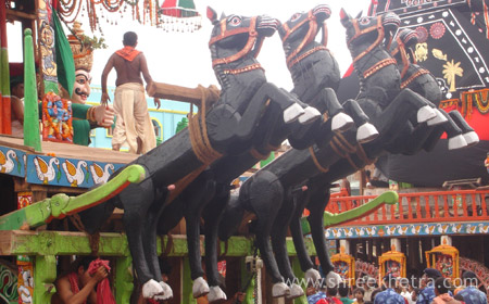 Horses of Lord Balabhadra's Chariot