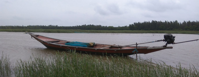 River bed in front of Baliharachandi Temple