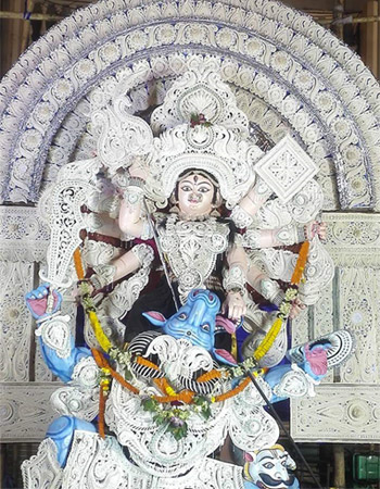 Decorated Durga Statue