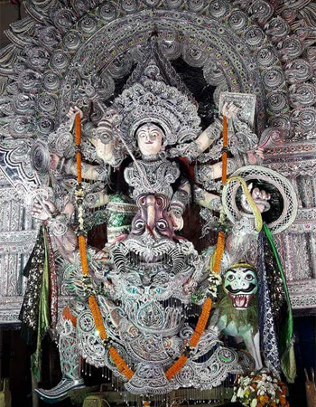 Decorated Durga Statue
