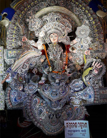 Decorated Durga Statue