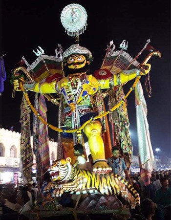 Decorated Naga Statue at Gosani Yatra