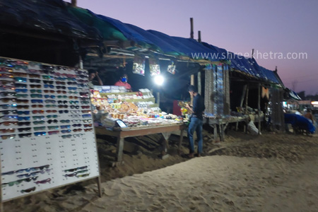 Shops at Chandrabhaga Sea Beach