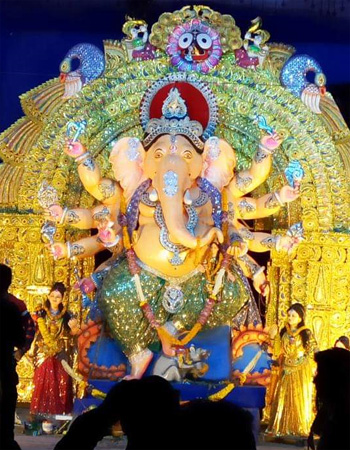 Decorated Ganesh Statue