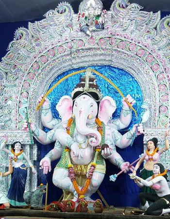 Decorated Ganesh Statue