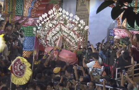 Lord Jagannath entering into Gundicha Temple