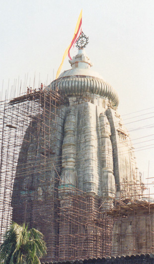 During de-plastering of Jagannath Temple During de-plastering of Jagannath Temple