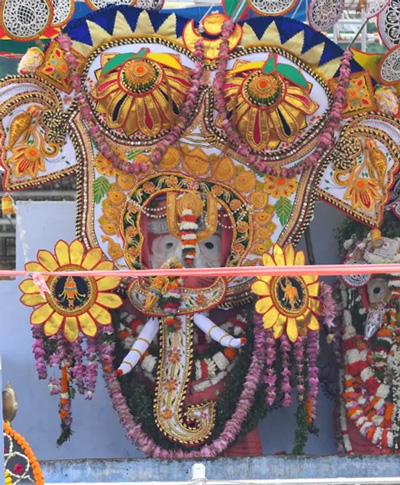 Lord Balabhadra dressed as white elephant