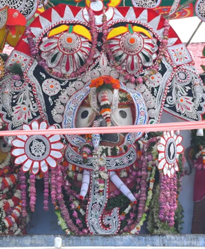 Lord Jagannath dressed as black elephant
