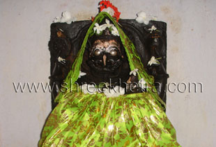Lord Nursingha on temple wall