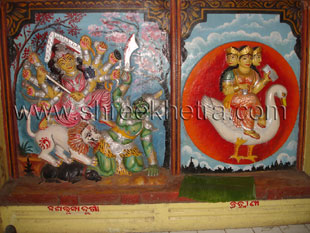 Goddesses on inner wall