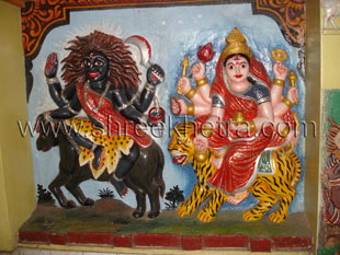 Goddesses on inner wall