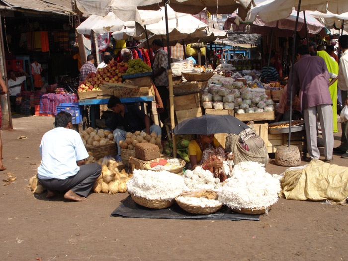 Vendor selling ritual products for the Deities